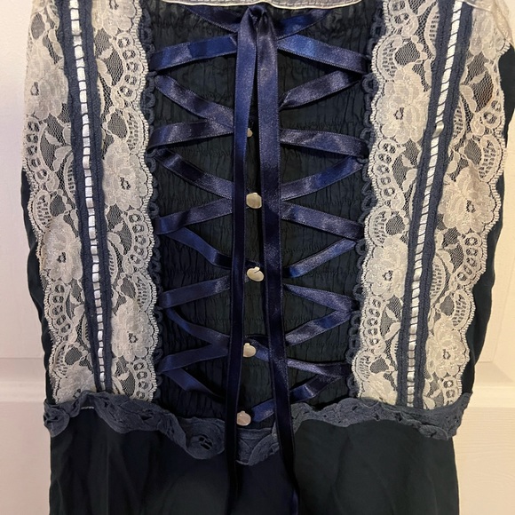 Summer MiniDress with Blue Ribbons - Picture 3 of 6